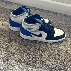 Blue and Black Nike Air Jordan’s! Worn only 2 times!!